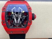 Swiss Replica Richard Mille RM27-03 41mm Red Matador Skeleton Dial Carbon Fiber Case - Image 9