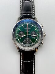 Breitling Navitimer B01 Chronograph 43 Green Dial – 904L Steel Casing (1;1Super Clone)