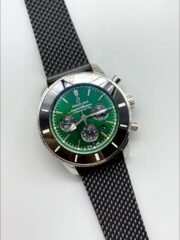 Breitling Superocean Culture Chronograph Men’s Watch with Green Dial and Leather Strap(1:1 Super Clone) - Image 3