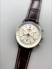 Breitling Navitimer B01 Chronograph 43 White Dial – 904L Steel Casing (1;1Super Clone) - Image 2