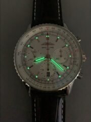 Breitling Navitimer B01 Chronograph 43 White Dial – 904L Steel Casing (1;1Super Clone) - Image 9