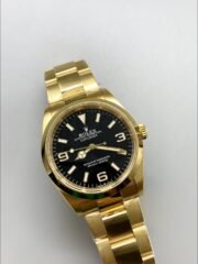Rolex Explorer I Black Dial – Yellow Gold Steel in 3230 Movement(1:1Super Clone) - Image 2