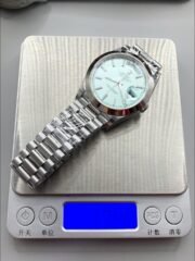 Rolex Day Date Presidential M228206-0004 904L Steel 40MM – Light Blue Dial (1:1Super Clone) - Image 10