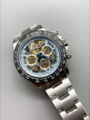 Rolex Daytona Artisans De Geneve Stainless Steel Watch Black Carbon Bezel Watch(1:1Super Clone ) - Image 2