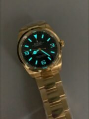 Rolex Explorer I Black Dial – Yellow Gold Steel in 3230 Movement(1:1Super Clone) - Image 10