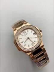 Patek Philippe Nautilus 7010/1GR-011 32MM- Genuine Diamonds on Bezel(1:1 Super Clone) - Image 2
