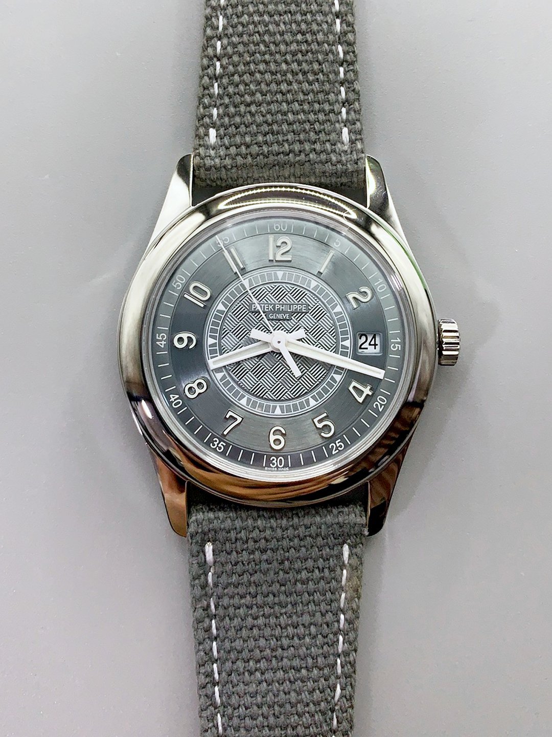 Patek Philippe Calatrava 6007 Grey Dial 904L Steel Casing (1:1Super Clone)