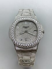 Patek Philippe Nautilus 5711/A 904L Steel Diamonds Casing(1:1Super Clone)