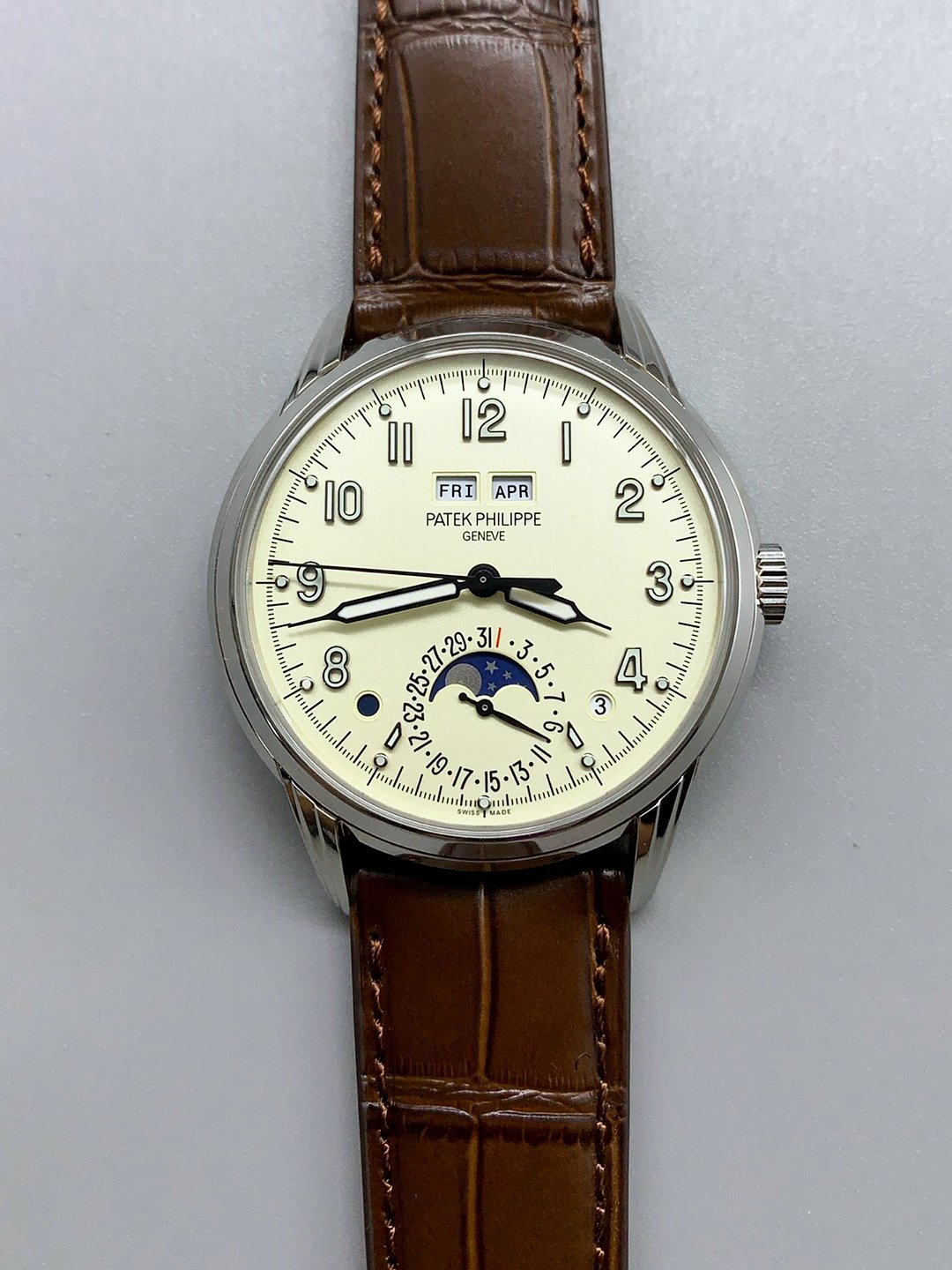 1月19日-239.jpg Patek Philippe Grand Complications 5320G-001,Milky White Dial(1:1 Super Clone) - Image 1