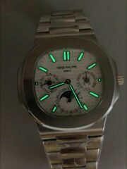Patek Philippe Nautilus 5740 Perpetual Calendar Stainless Steel White Dial (1:1Super Clone) - Image 11