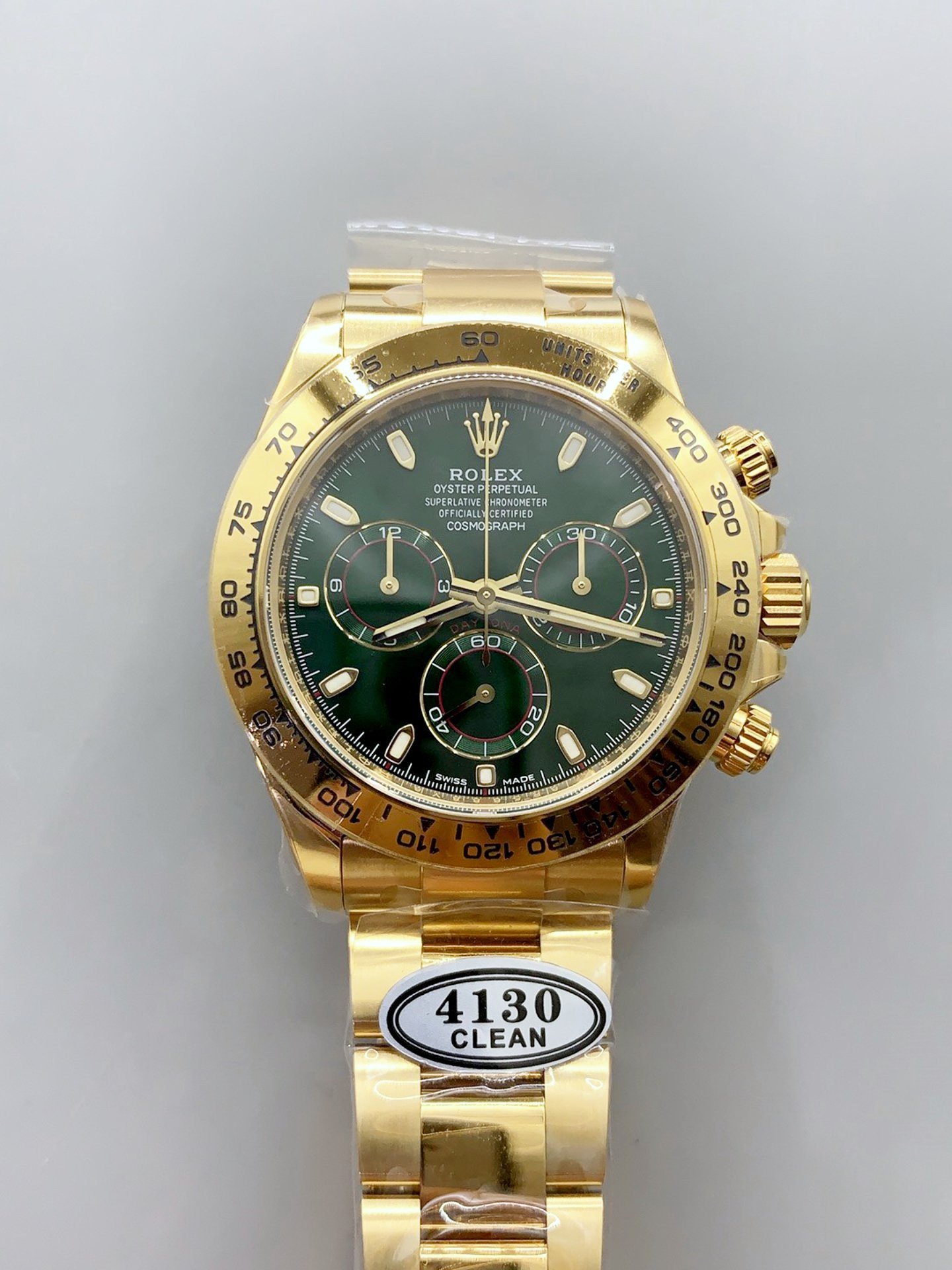 1月7日-38.jpg 1:1 Super Clone Rolex Cosmograph Daytona 18K Yellow Gold Cal.4130 Move - Image 1