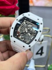 Richard Mille RM055 BBR White Ceramic Skeleton Swiss Replica Sports Watch, AAA Super Clone - Image 5