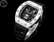 Best Swiss Replica Richard Mille RM52 Skull Tourbillon Watch with Rubber Strap - Image 8