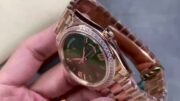 Day Date Rolex Weekly Journal Champaign 18K Gold Plated counter weight - Image 2
