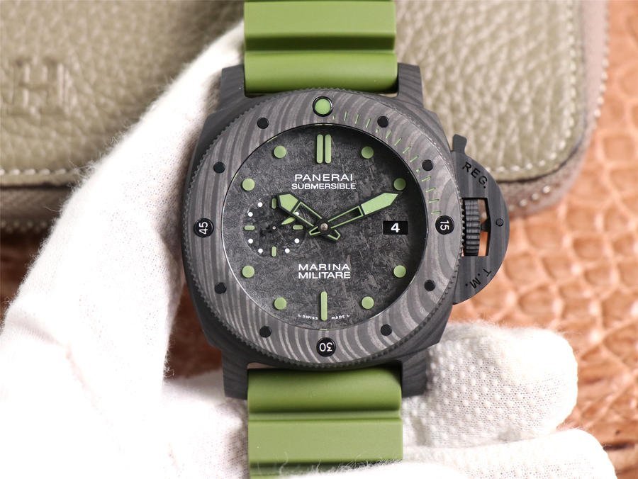 1:1 Superclone Panerai Carbotech Marina Militare Submersible.PAM961