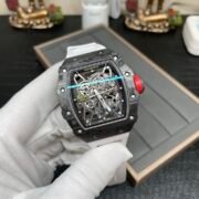 Swiss Richard Mille RM 35-02 RAFA Replica Watch White Rubber Strap Skeleton Dial - Image 5