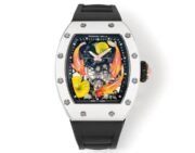 Replica Richard Mille RM S10 Koi Tourbillon Watch with Black Leather Strap - Image 9