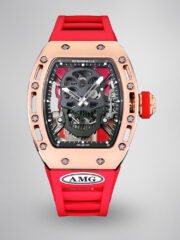 RM052 Skeleton Tourbillon Watch Replica - Bold Black Skull Design