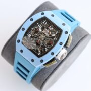 Best Richard Mille RM11-03 Carbon Fiber Chronograph Replica Black Dial Watch - Image 3