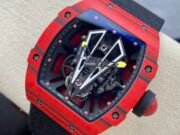 Swiss Replica Richard Mille RM27-03 41mm Red Matador Skeleton Dial Carbon Fiber Case - Image 10