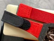 Swiss Replica Richard Mille RM27-03 Black Carbon Fiber Case with Red Woven Strap - Image 7