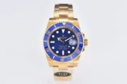 Rolex Submariner 40mm Blue Dial Gold Tone Watch – 116618 Series