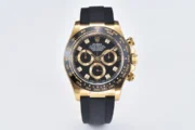 Rolex Daytona 116518 Gold Black Enamel Dial with Moissanite Stones
