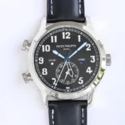 Patek Philippe Calatrava Pilot Travel Time Black Dial