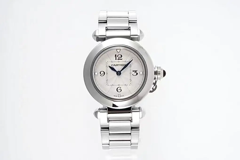 src_0-52.webp Cartier Pasha de Cartier Watch Silver Stainless Steel - Image 1