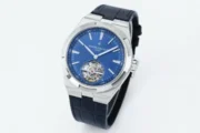 Vacheron Constantin Overseas Tourbillon – Blue Dial, Stainless Steel Case, Leather Strap - Image 2
