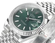 Rolex Datejust 41mm Green Dial Stainless Steel Jubilee Bracelet - Image 3