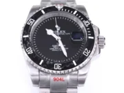 Rolex Submariner PARAKEET – Custom Black Gradient Green Dial, Carbon Fiber Bezel, Stainless Steel - Image 4