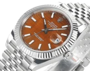 Rolex Datejust 41 Custom Orange Dial Steel - Image 4