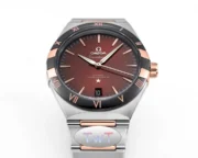 Omega Constellation 41mm Burgundy Dial Steel - Image 5