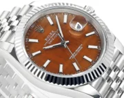Rolex Datejust 41 Custom Orange Dial Steel - Image 5