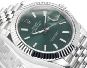 Rolex Datejust 41mm Green Dial Stainless Steel Jubilee Bracelet - Image 5