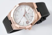Vacheron Constantin Overseas 4500V Series – Rose Gold Case, Black Rubber Strap, Luxury - Image 5