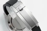 Rolex Yacht-Master 42mm Diamond Set Watch – Silver Dial with Black Rubber Strap - Image 7