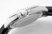 Rolex Yacht-Master 42mm Diamond Set Watch – Silver Dial with Black Rubber Strap - Image 8