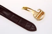 Cartier Ballon Bleu 42mm Gold Automatic Brown Leather - Image 3