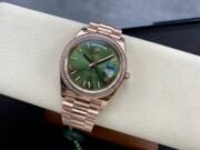 Day Date Rolex Weekly Journal Champaign 18K Gold Plated counter weight(rose gold diamonds daydate) - Image 5