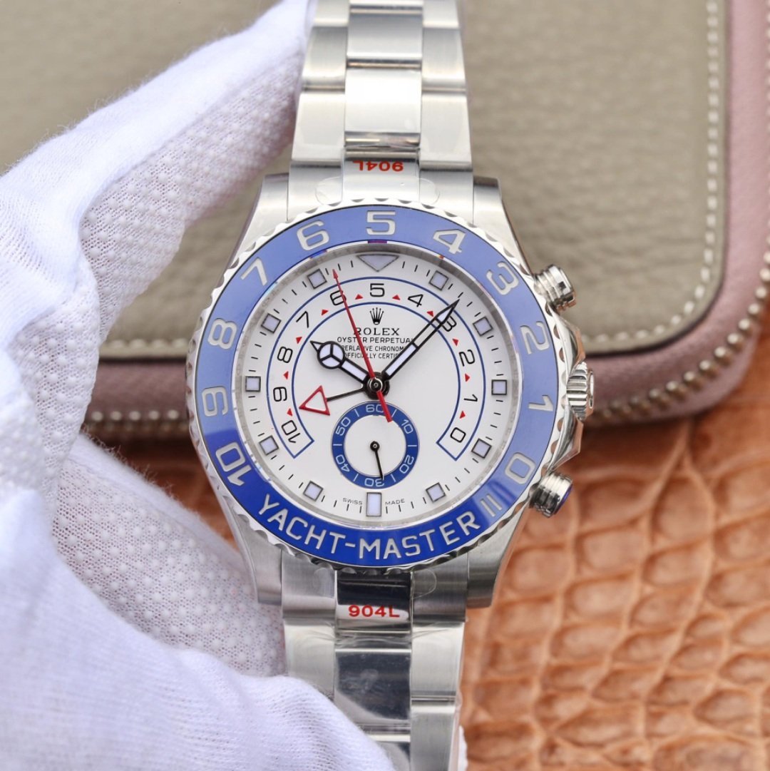 Rolex Yachtmaster II Stainless Steel Ref.116680- 1:1 Superclone(Silver yacht master II)