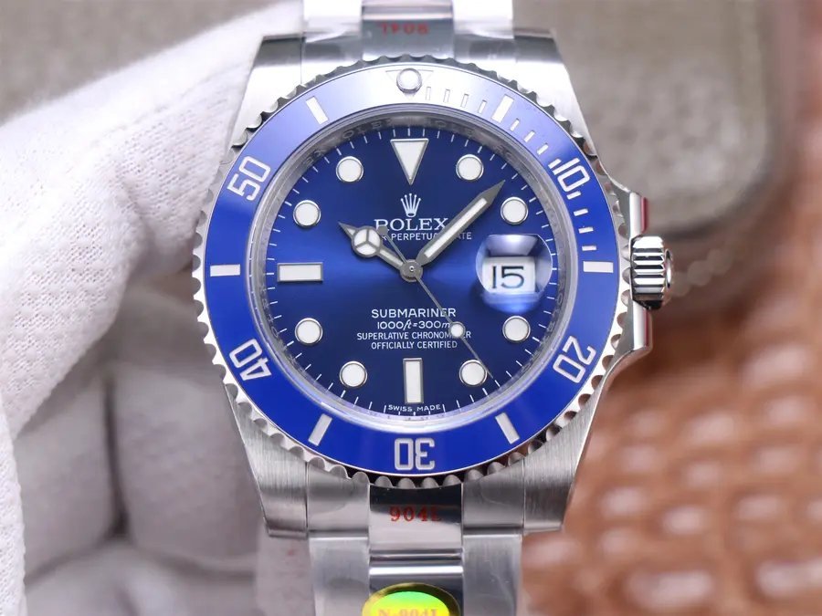 4d39d6_35fc5aed611b4c45aef322e434a483dbmv2.jpg Submariner Date116619LB 1:1 Superclone(blue sub) - Image 1