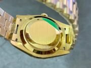 Day Date Rolex Weekly Journal 18K Yellow Gold Plated counter weight(Black dial gold daydate) - Image 7