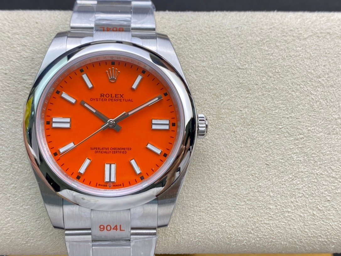 4d39d6_615d906dec9246718a4fef5cd470465dmv2.jpg Rolex Oyster Perpetual 41 Ref: 124300(Orange Oyester) - Image 1