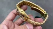 Day Date Rolex Weekly Journal 18K Yellow Gold Plated counter weight(Black dial gold daydate) - Image 2
