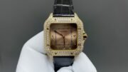 1:1 Super Clone Cartier Santos Middle East Full Diamond