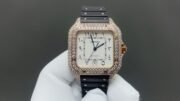 1:1 Super Clone Cartier Santos Middle East Full Diamond