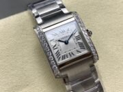 1:1 Super Clone Cartier Tank W4TA0020 25.7 X 21.2mm. - Image 8