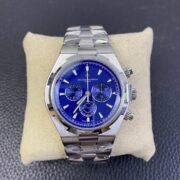 1:1 Super Clone C Overseas Chronograph No Calendar Blue Dial
